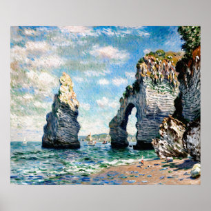 Die Klippen von Étretat Poster