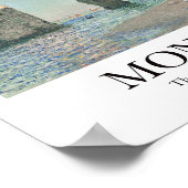 Die Klippen von Étretat von Claude Monet Poster (Ecke)