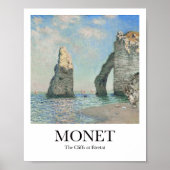 Die Klippen von Étretat von Claude Monet Poster (Vorne)