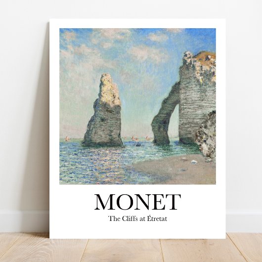 Die Klippen von Étretat von Claude Monet Poster