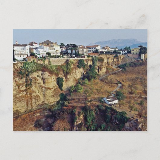 Die Klippen von Ronda, Spanien Postkarte (Vorderseite)