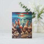 Die kluckende Gemeinde auf der Wiese Postkarte (Stehend Vorderseite)