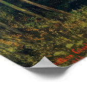 Die Kluft bei Conches, 1864 Poster (Ecke)