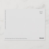 Die Kluft Postkarte (Rückseite)