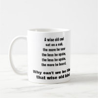 DIE KLUGE ALTE EULEN-Tasse