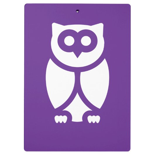 Die kluge Eule Klemmbrett (Rückseite)