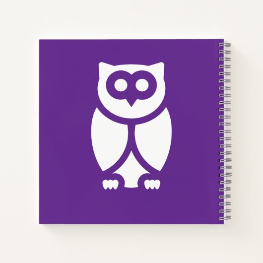 Die kluge Eule Notizblock (Rückseite)