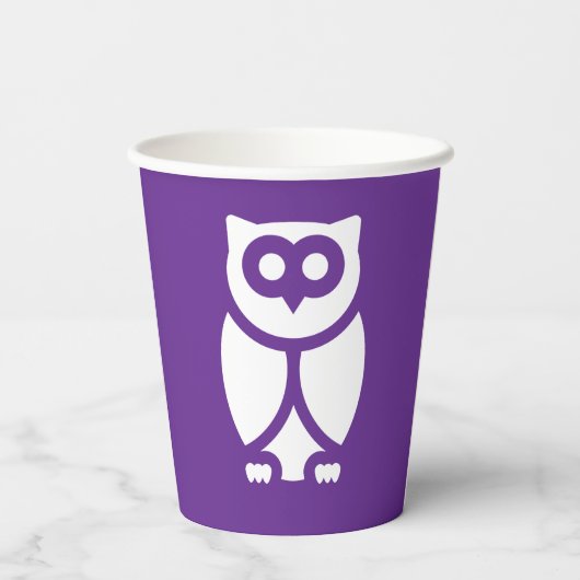 Die kluge Eule Pappbecher (Rückseite)