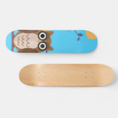 Die kluge Eule Skateboard (Horizontal)