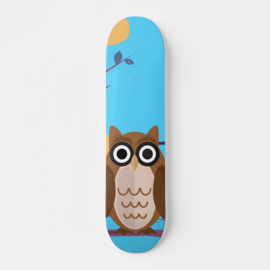 Die kluge Eule Skateboard (Vorne)