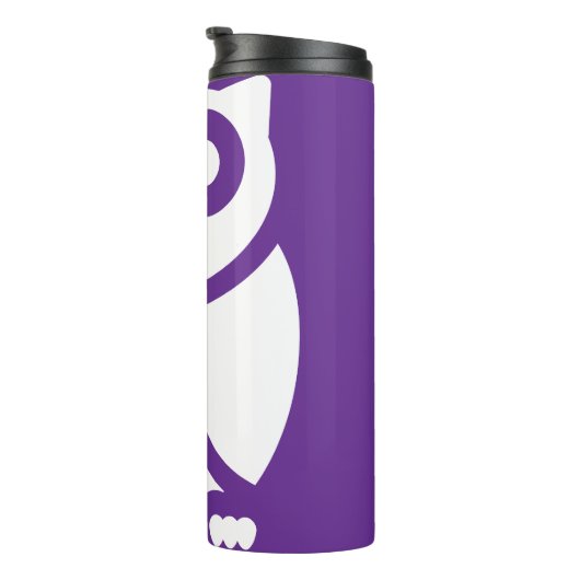 Die kluge Eule Thermosbecher (Nach rechts gedreht)