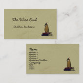 Die kluge Eule Visitenkarte (Vorne/Hinten)