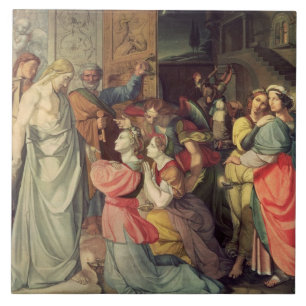 Die klugen und dummen Jungfrauen Fliese