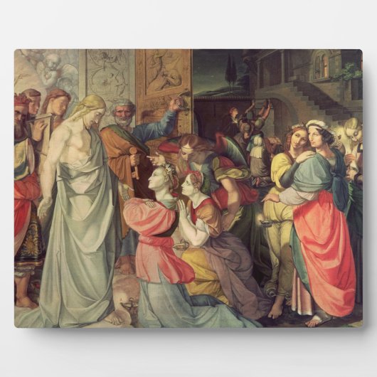 Die klugen und dummen Jungfrauen Fotoplatte (Vorderseite)