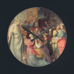 Die klugen und dummen Jungfrauen Runde Wanduhr<br><div class="desc">Bild:20163 Die klugen und dummen Jungfrauen. Cornelius,  Peter von (1783-1867). Kunstmuseum,  Düsseldorf,  Deutschland. Kunst,  Kunst.</div>