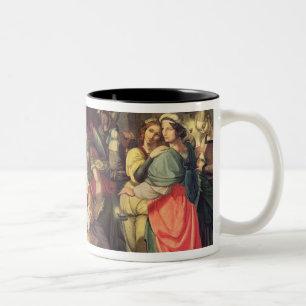 Die klugen und dummen Jungfrauen Zweifarbige Tasse