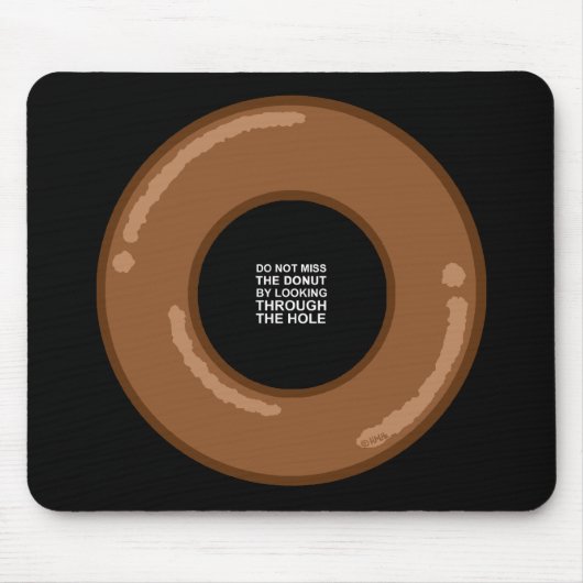 Die Klugheit des Krapfens Mousepad (Vorne)