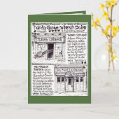 Die Kneipen-Karte Karte (Gelbe Blume)