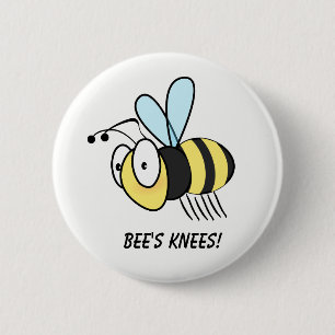 Die Knie der Biene! Knopf-Abzeichen Button