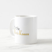 Die Knie der Bienen Kaffeetasse (Vorderseite Links)