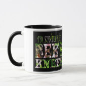 Die Knie-Schwarzes der Biene 11 Unze-Wecker-Tasse Tasse (Links)