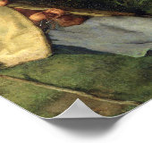 Die Knitterhalterin Jean Millet Poster (Ecke)