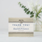 Die knöchelige Hochzeit am rustikalen Strand schli Postkarte (Stehend Vorderseite)