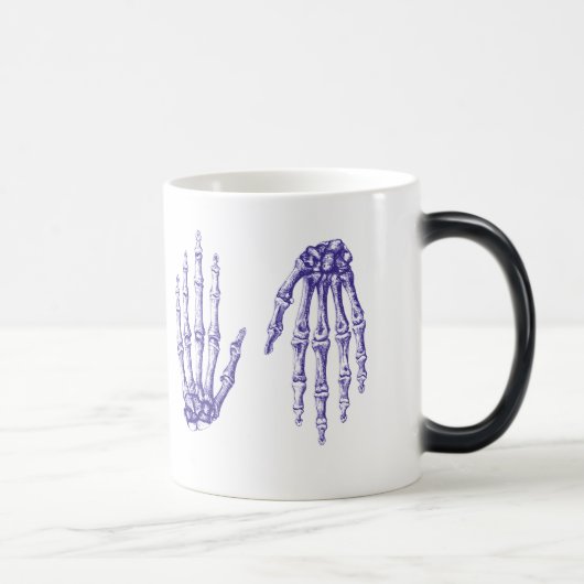 Die Knochen der menschlichen Hand Verwandlungstasse (Rechts)