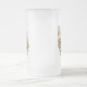 Die Knochen des menschlichen Fußes Mattglas Bierglas (Mittel)