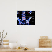 Die Knochen des unteren Rückens Poster (Küche)