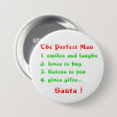 Die Knöpfe des perfekten Mannes Button (Vorne & Hinten)