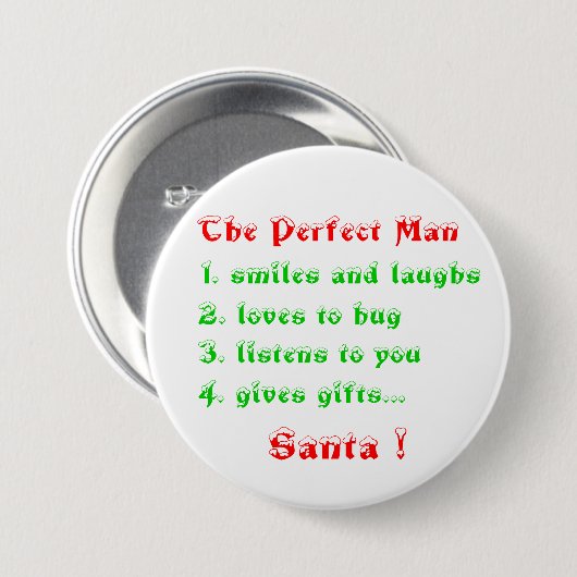 Die Knöpfe des perfekten Mannes Button (Vorne & Hinten)