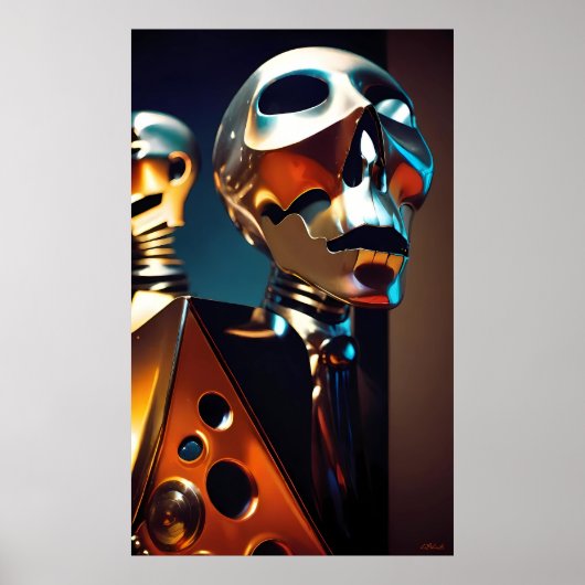 Die Knöpfe kommen von den Maschinen ab Poster (Vorne)