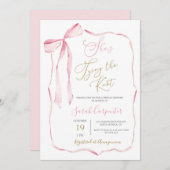 Die Knot-Bridal-Dusche binden Einladung (Vorne/Hinten)