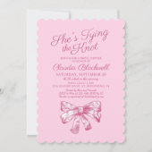 Die Knot-Bridal-Dusche binden Einladung (Vorderseite)