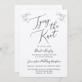 Die KNOT-Hochzeitsempfehlung binden Einladung (Vorne/Hinten)