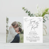 Die KNOT-Hochzeitsempfehlung binden Einladung (Stehend Vorderseite)