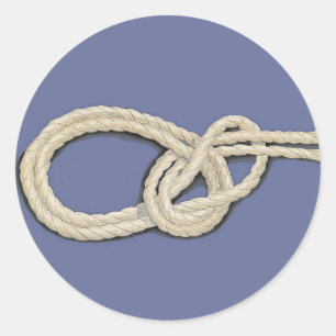 Die Knoten der Matrosen Runder Aufkleber