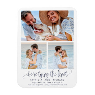 Die Knoten Hochzeit Besondere Datum 3 Foto Magnet