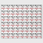 Die Knuckle-Boxbox muss aufgeschlossen oder geknac Geschenkpapier (Flach)