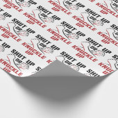 Die Knuckle-Boxbox muss aufgeschlossen oder geknac Geschenkpapier (Ecke)