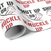 Die Knuckle-Boxbox muss aufgeschlossen oder geknac Geschenkpapier (Rolleneckpunkt)