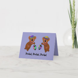 Die Koala Dreidel Spiel-Karten Feiertagskarte