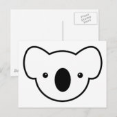 Die Koala Postkarte (Vorne/Hinten)