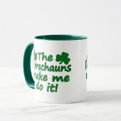 Die Kobolde lassen mich es tun Tasse (Vorderseite Links)