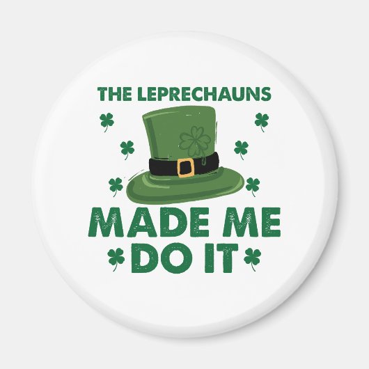 Die Kobolden haben mich zum St. Patricks Day gemac Magnet (Vorne)