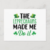 Die Kobolden machen mich zum Patrick's Day Postkarte (Vorderseite)