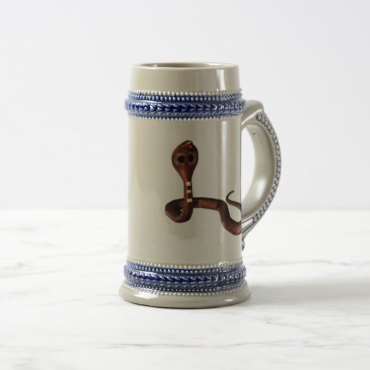 Die Kobra, tödliche Schlange Bierglas (VorderseiteRechts)