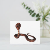 Die Kobra, tödliche Schlange Postkarte (Stehend Vorderseite)