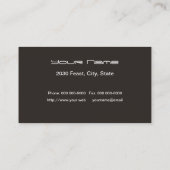 Die Koch-Visitenkarte Visitenkarte (Rückseite)